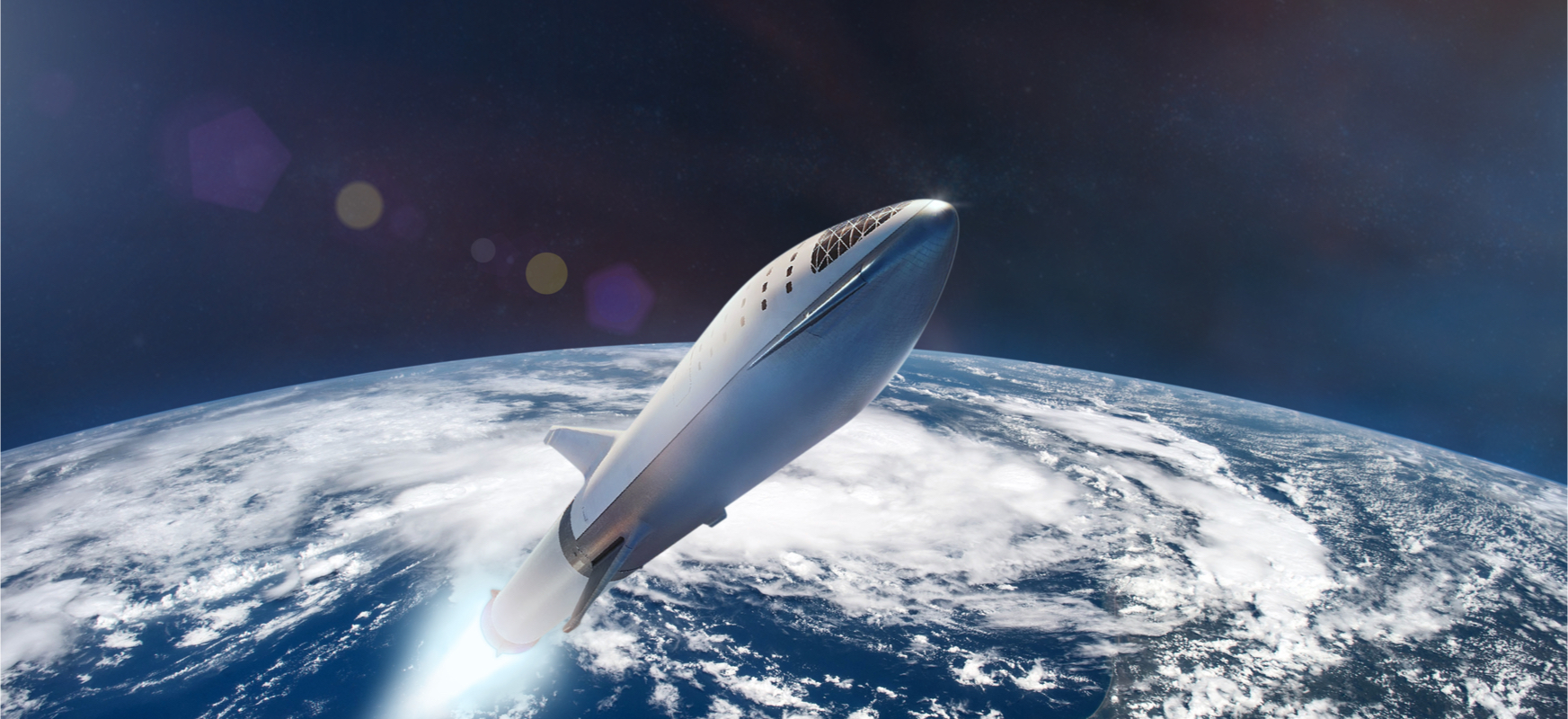 The Starship will be ready to fly into orbit in a few weeks.  It's a pity it won't fly