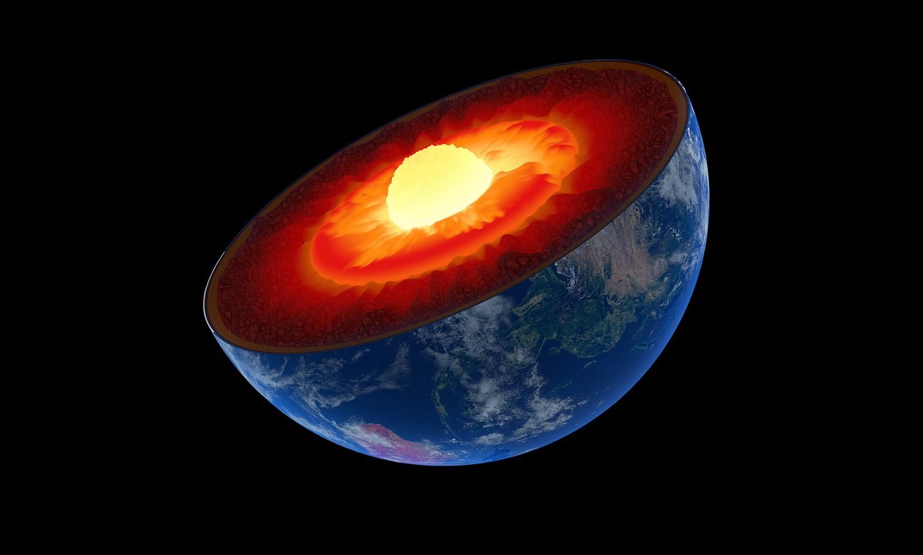 The core of the earth grows asymmetrically.  Scientists have a possible solution to the mystery