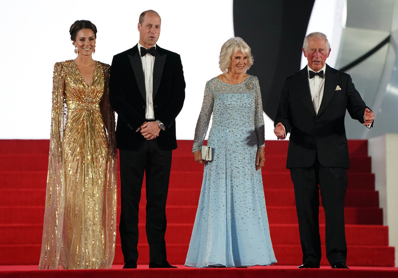 Princess Kate, Prince William, Prince Charles and Camilla at the movie premiere "It is not time to die" / FORUM / Agencja FORUM