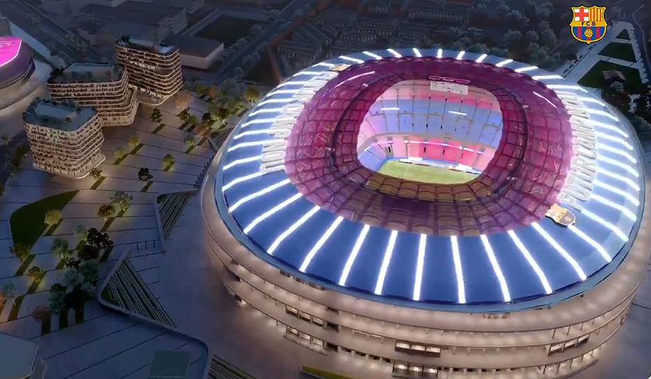 The wonderful Camp Nou project.  FC Barcelona will receive the renovated Beca Nuna stadium
