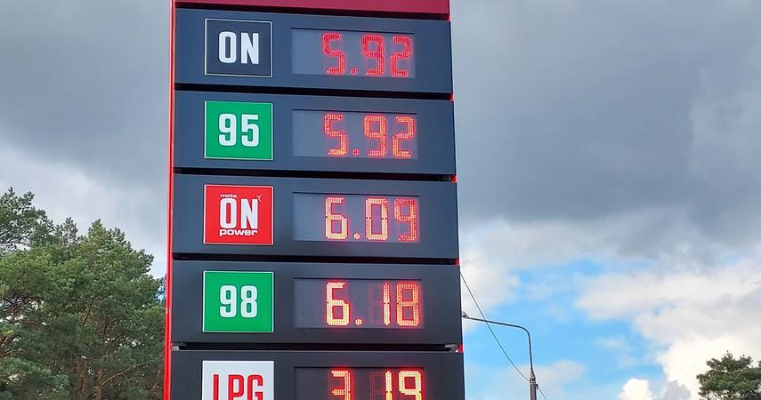 fuel prices.  Stations sell for less than purchase cost.  That is why it is still cheaper than PLN 6 per liter