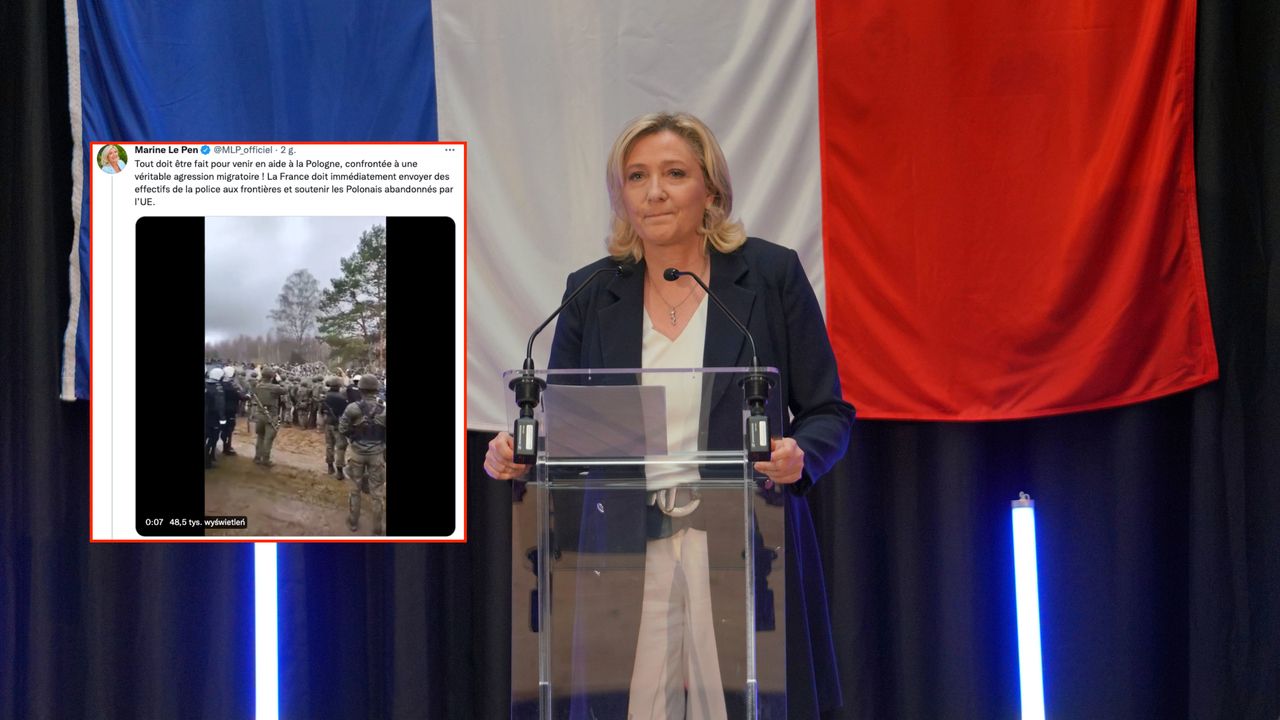 Marine Le Pen komentuje kryzys migracyjny (fot. Sylvain Lefevre/Getty Images)