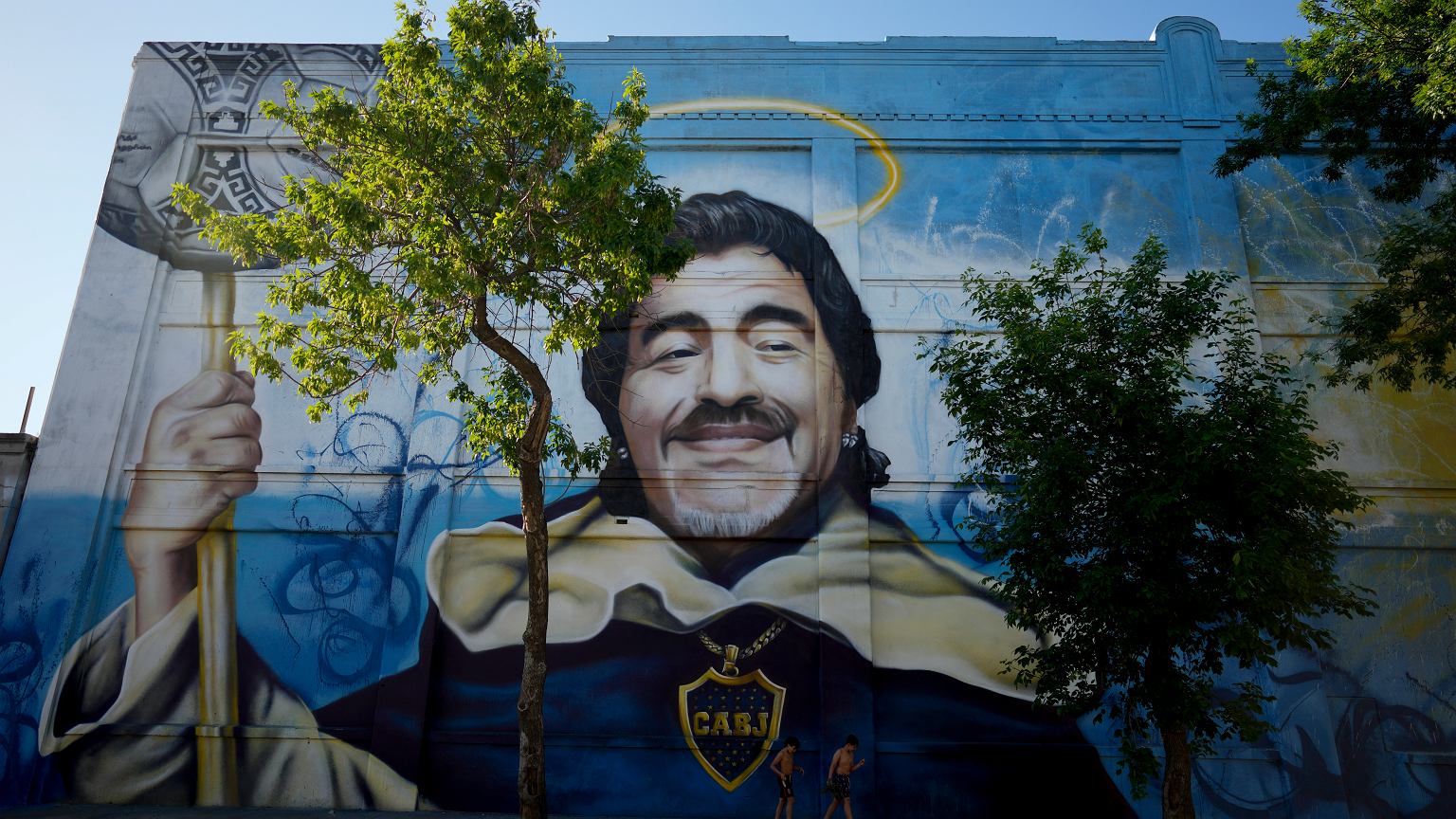 Protests in Buenos Aires after the death of Diego Maradona