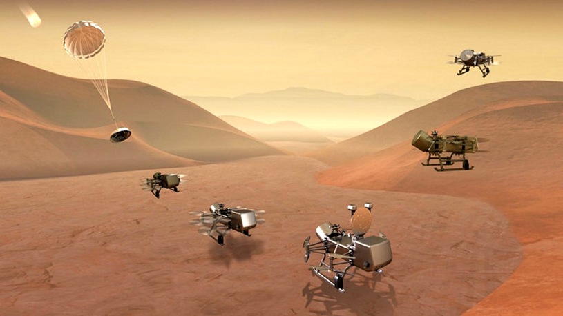 UAV fleet will paint the surface of Titan / NASA / Press