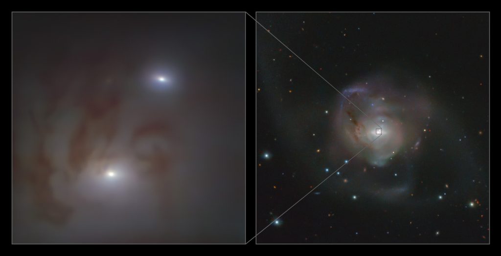 Astronomers have discovered the closest pair of supermassive black holes |  urania