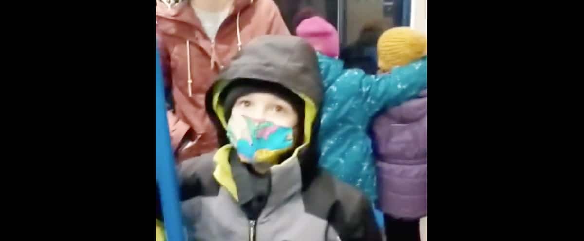 Harsh word attack on masked children in metro