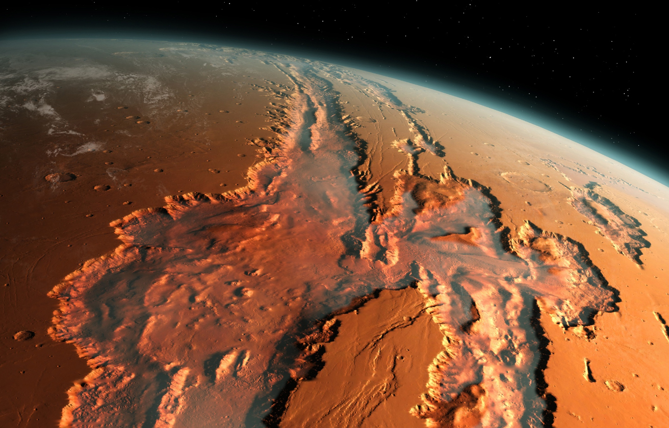 Large amounts of water under the surface of Mars.  The exciting discovery of the ESA research mission