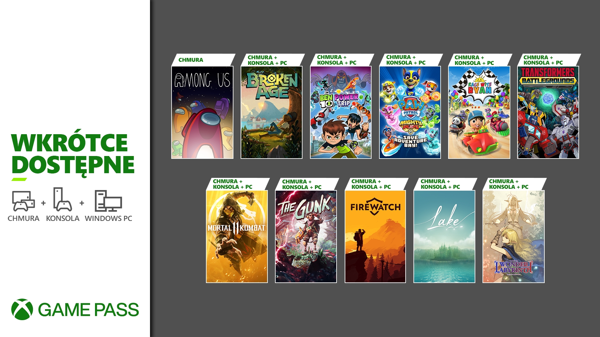 New Xbox Game Pass games at the end of the year