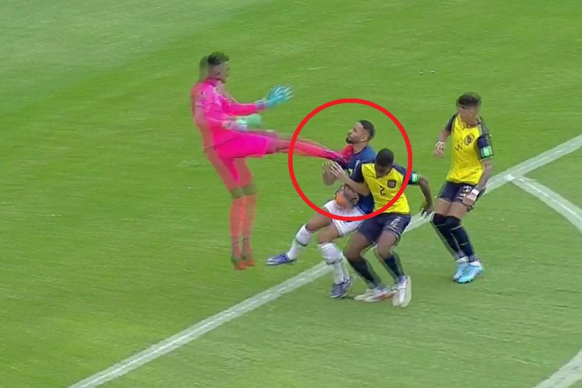 Bandit foul, 2 red cards and... 2 kicks disallowed.  Brazil tied with Ecuador [WIDEO]