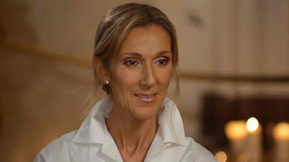 Celine Dion in the worst case, thrilling expressions.
