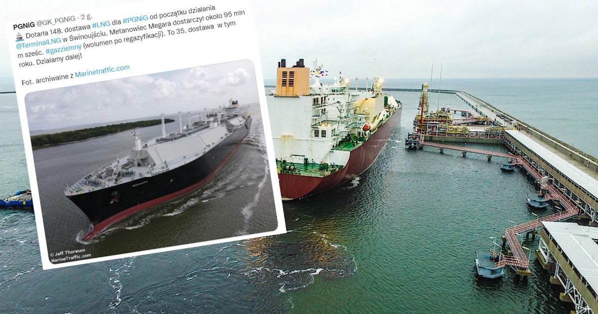 Gas from the United States has arrived at Owenogise.  They did it before the end of the year