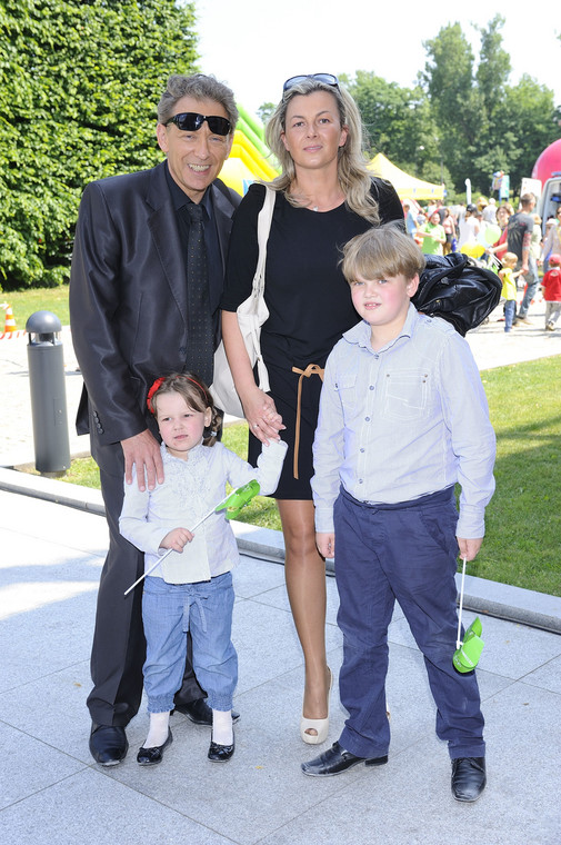 Jacek Borkowski with his family in 2011.