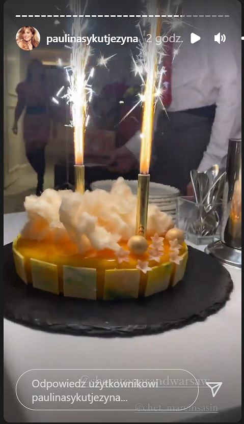 Paulina Sekut-Jesina's 41st birthday cake