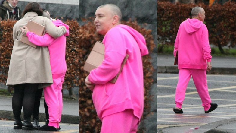 Sinead O'Connor, dressed in pink, bids farewell to her 17-year-old son who committed suicide (PHOTOS)
