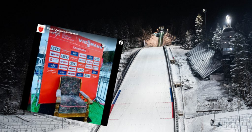 Ski jumping.  The photo from Zakopane caused a storm.  "Shame"