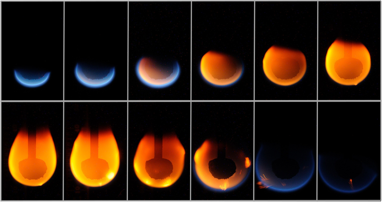 NASA experiment shows how flames spread through space 