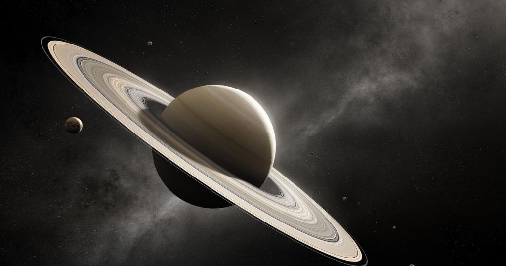Saturn has unusual aurora borealis.  They are motivated by something other than what is on Earth