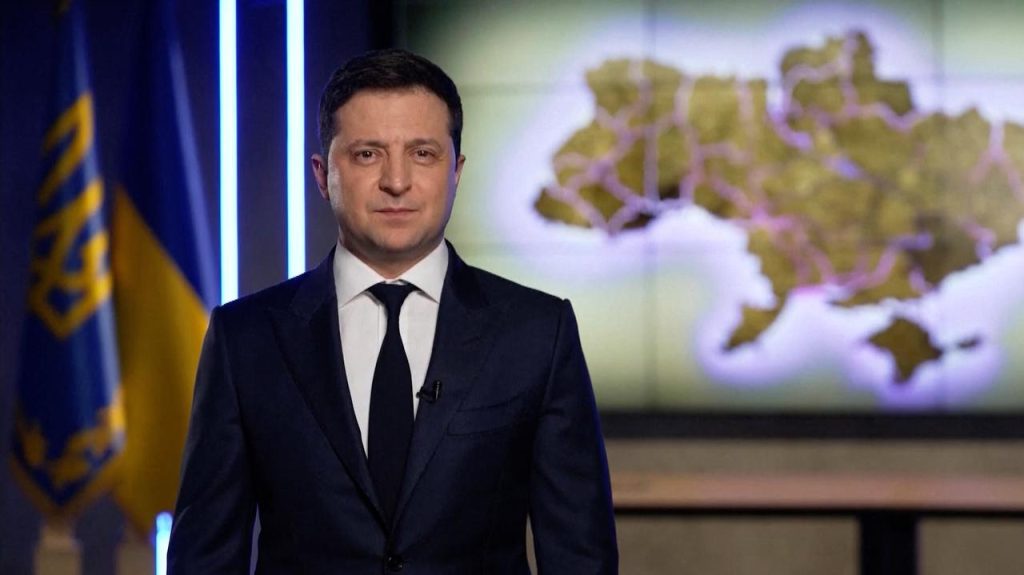 The conflict between Russia and Ukraine.  Volodymyr Zelensky's comment on Vladimir Putin's recognition of the Donetsk and Luhansk People's Republics as independent states.