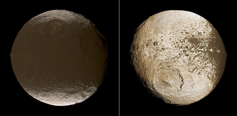 The dark and light side of Iapetus 