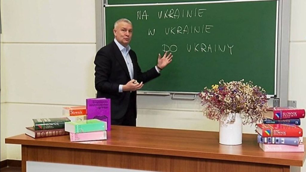 Kacap, can, "in" or "in" Ukraine?  linguist translate