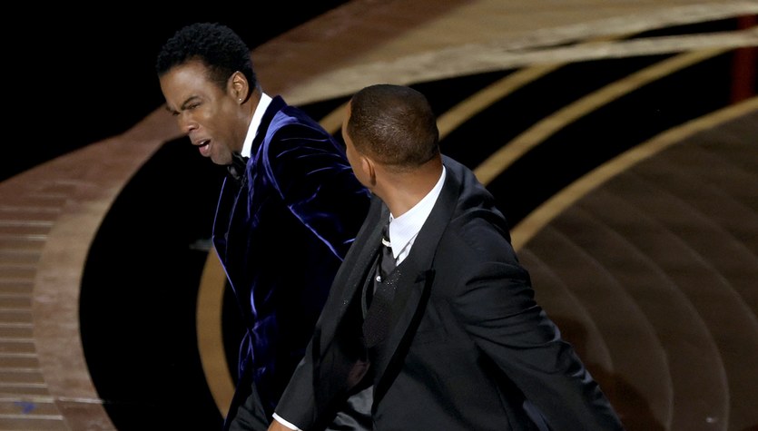 Will Smith and Chris Rock at the Oscars.  There is disciplinary action