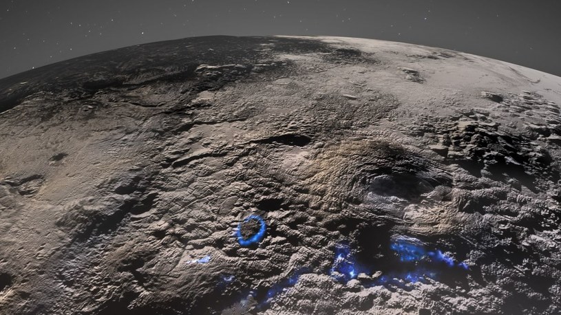 Image taken by NASA's New Horizons probe, showing ice volcanoes on Pluto / NASA / INTERIA.PL