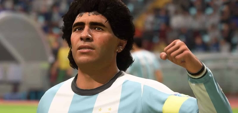 FIFA 22 without a legend.  Diego Maradona removed from EA