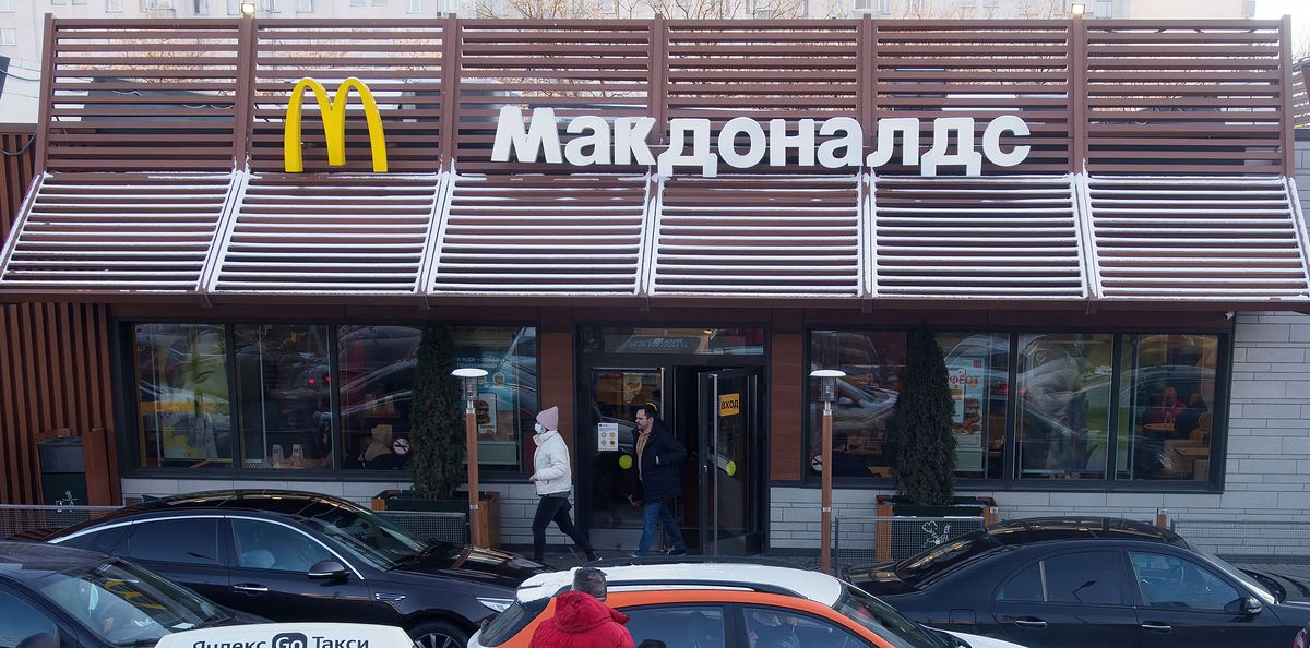 McDonald's has stopped operating in Russia, but not completely.  Franchise outlets are working at their best