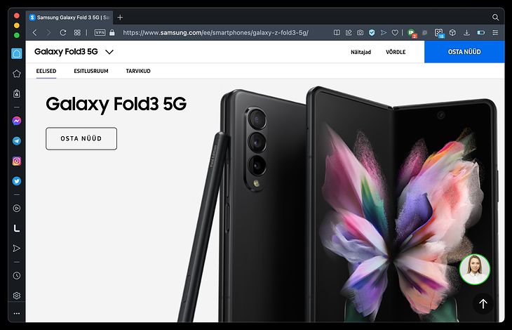 In Estonia, the Galaxy Z Fold3 is now just a Galaxy Fold3