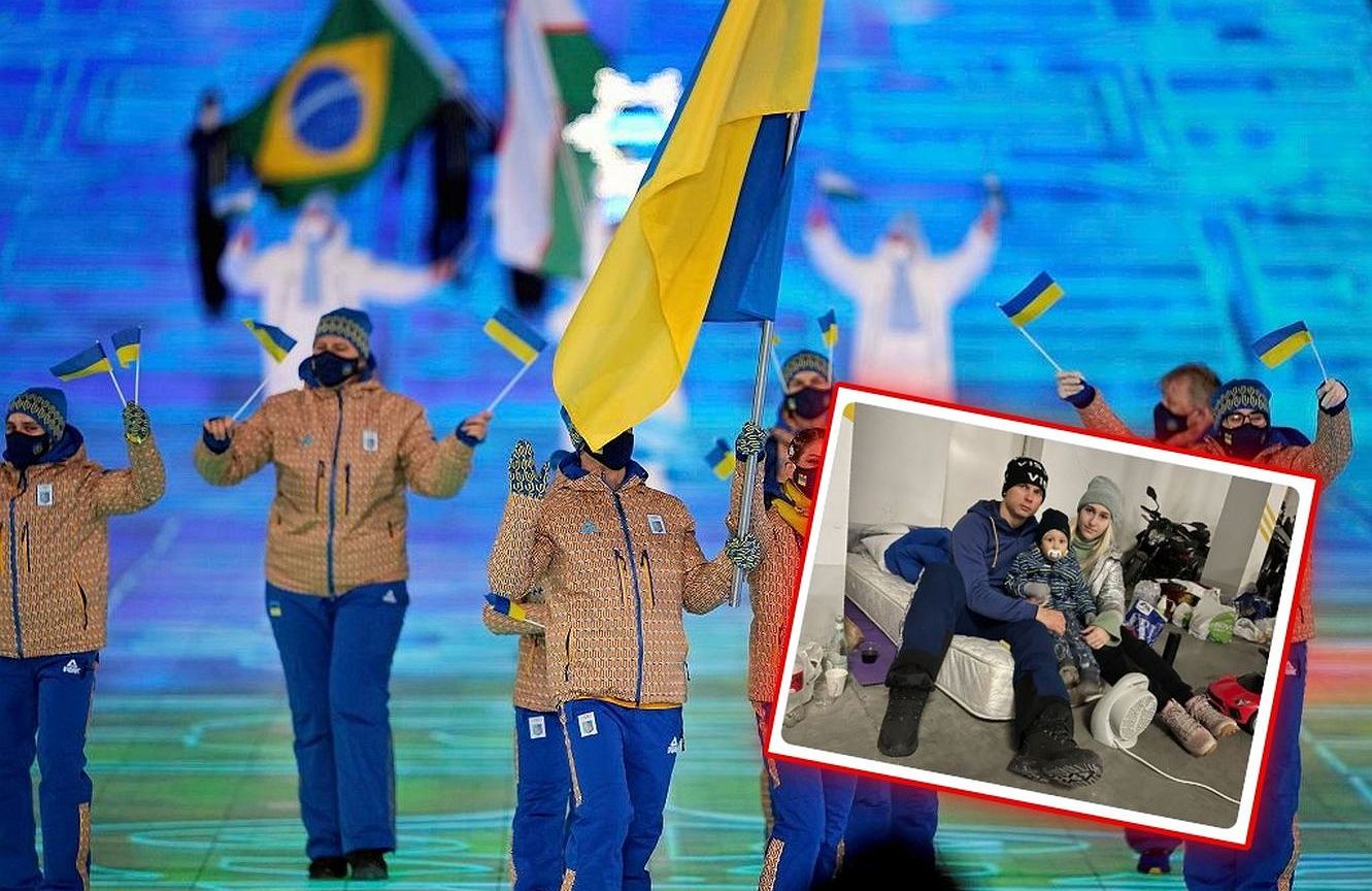 Ukrainian Olympic champion in a trap.  His girl goes all over the world