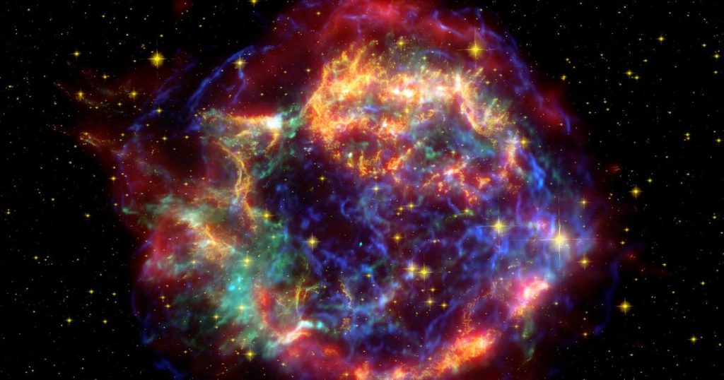 Intergalactic supernova.  Astronomers brag about the first such discovery