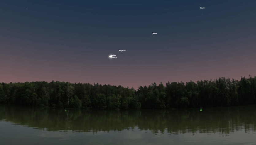 Venus and Jupiter will "collide" in the sky