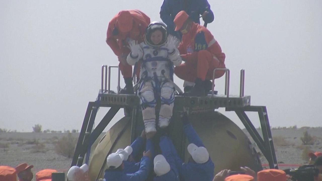 Chinese astronauts have returned to Earth after the longest manned space mission in the country's history