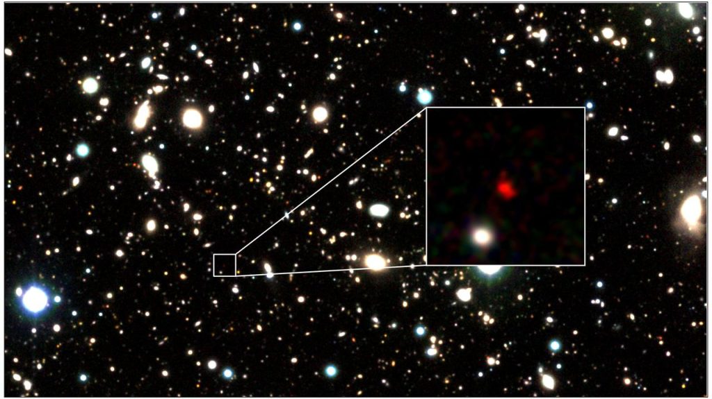 Galaxy HD1.  The most distant galaxy formed in the beginning of the universe has been revealed