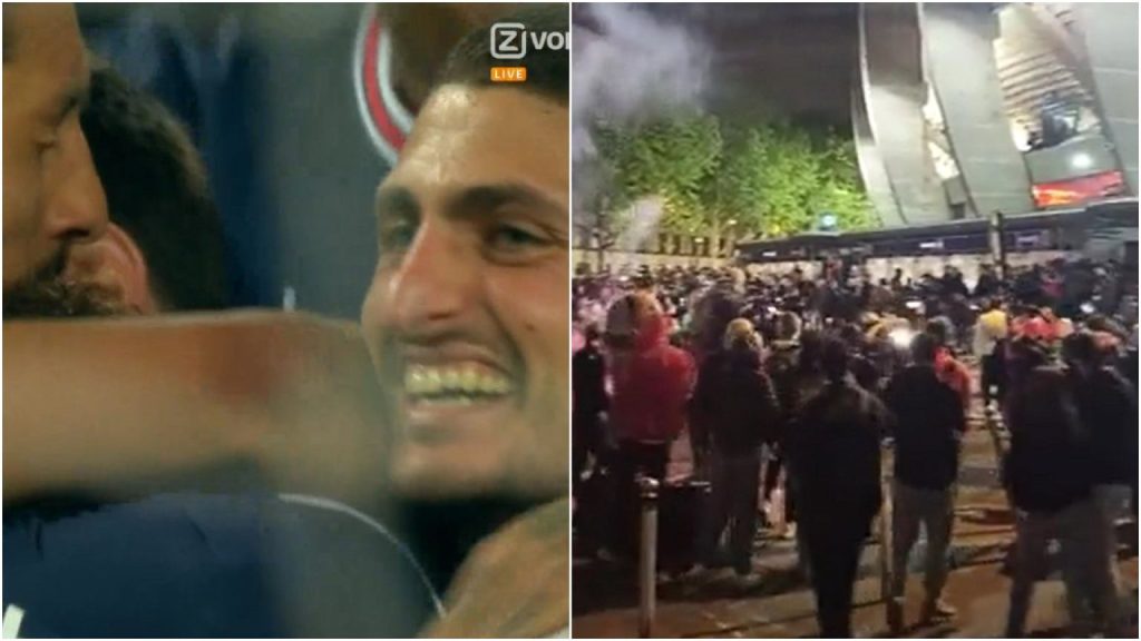 Paris Saint-Germain with the championship title.  Messi's beautiful goal.  And the fans left [WIDEO] football