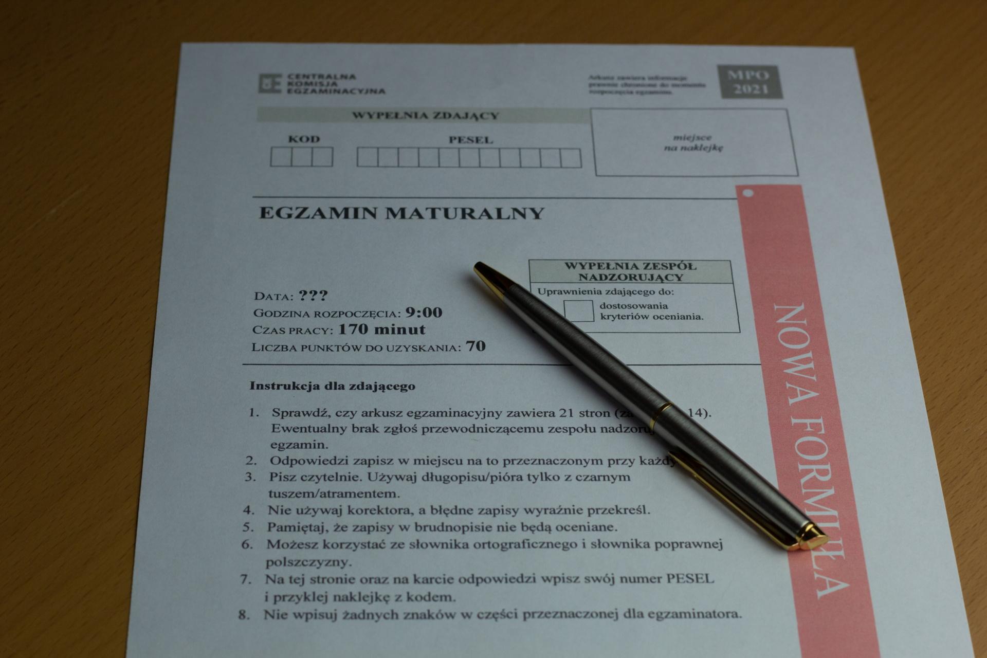 Matura 2022. CKE Leaked Mathematics and Polish Papers.  There is a CKE decision!  The procedure changed itself through leaks from Podlasie.  'Procedures have been tightened'