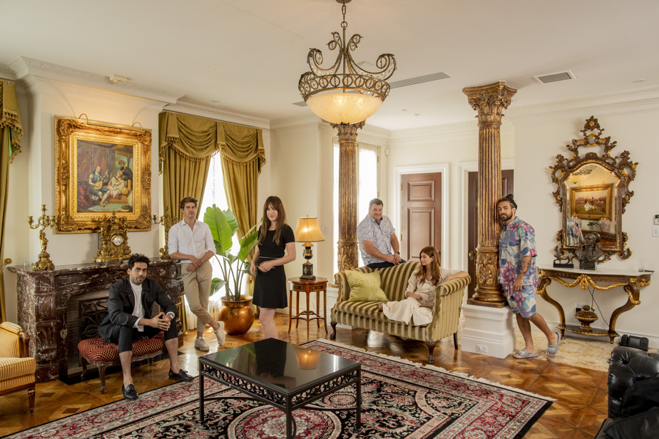 Adib Alcalide, Julian Lacroix, Anne-Elizabeth Bose, Philip Lapris, Catherine Lewac and J du Temple at Hotel Penthouse in 2019