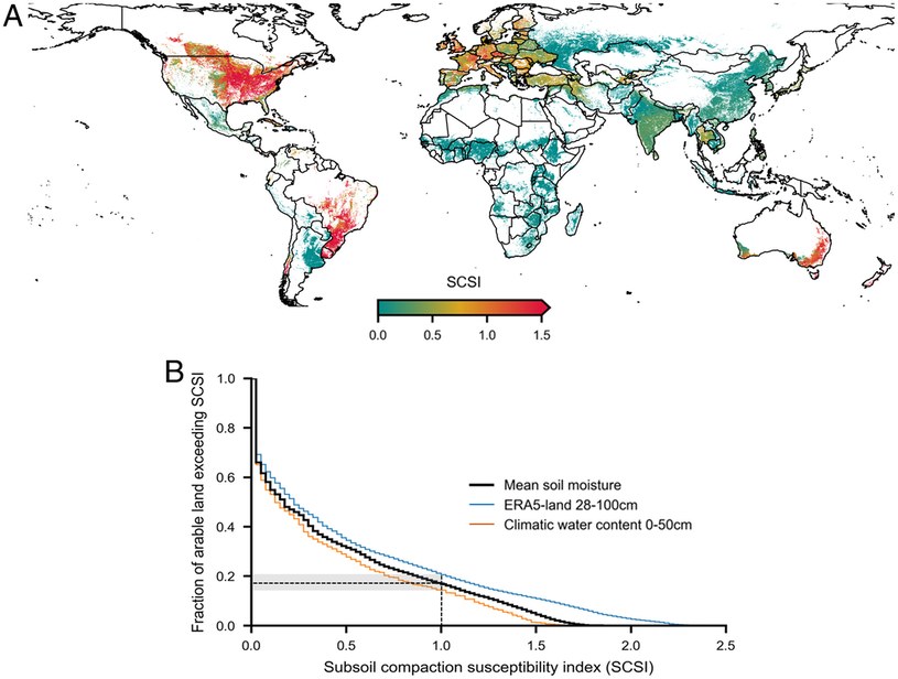 Global Distribution of Soil Compressibility in Subsoil / Keller T. and Or D. (2022) / PNAS / Open Access / Press materials