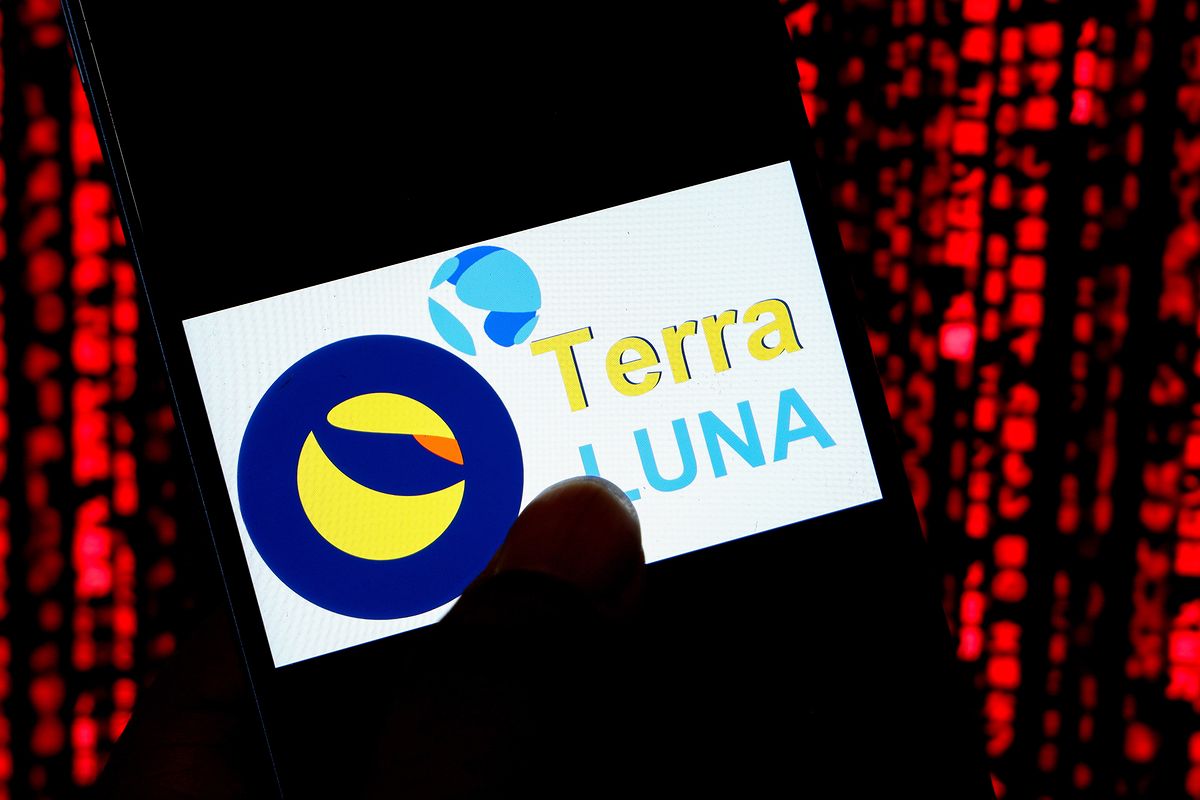 Terra and Luna cryptocurrency project problems.  This is what the crypto world is experiencing today