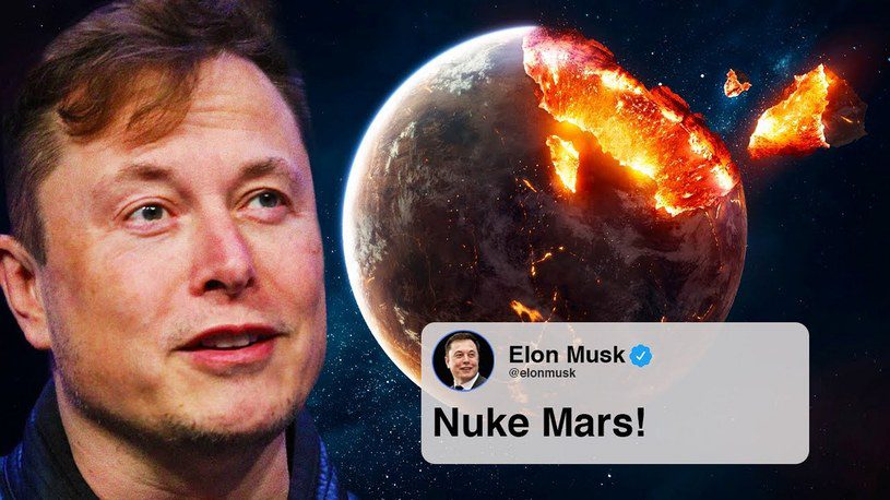 Elon Musk Suggests Nuclear Bombing On Mars/Twitter