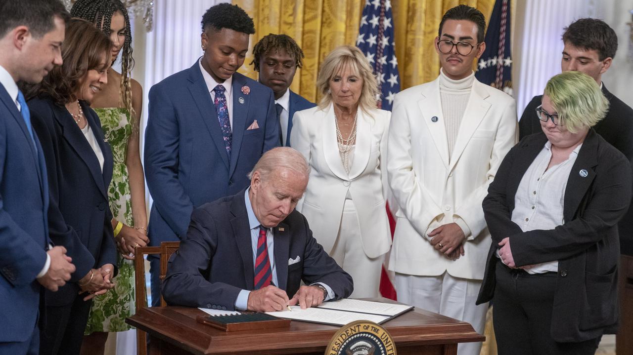 Joe Biden signs law to reduce discrimination against transgender youth