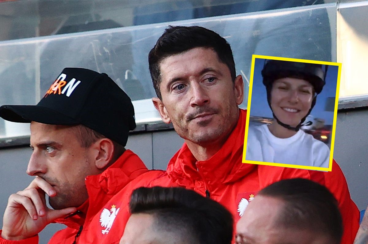 Lewandowski was in the match.  His wife at the time ... had a "date"