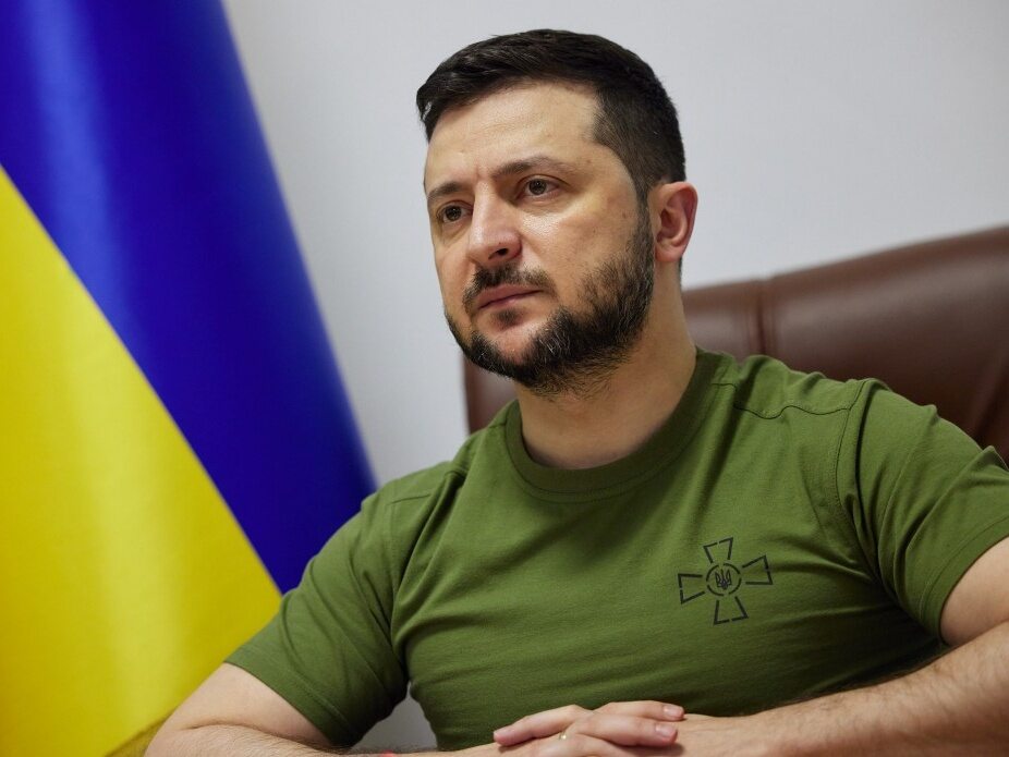 New EU sanctions.  There is a reaction by Volodymyr Zelensky