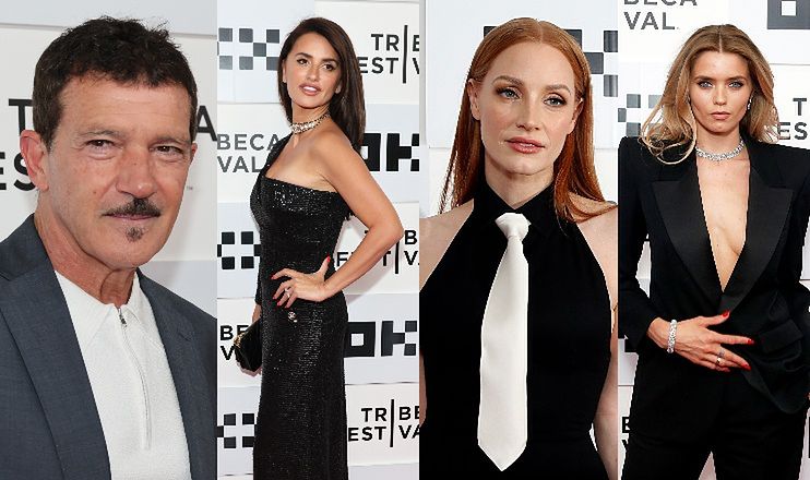 Stars at the Tribeca Film Festival: mature Antonio Banderas, elegant Penelope Cruz, Gert Jessica Chastain ... (photos)