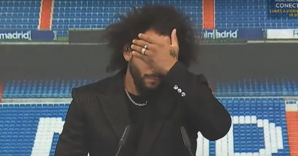 Tears and affection.  Marcelo cried during the speech