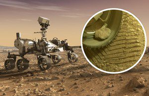 The persevering rover on Mars has had a stowaway...since February