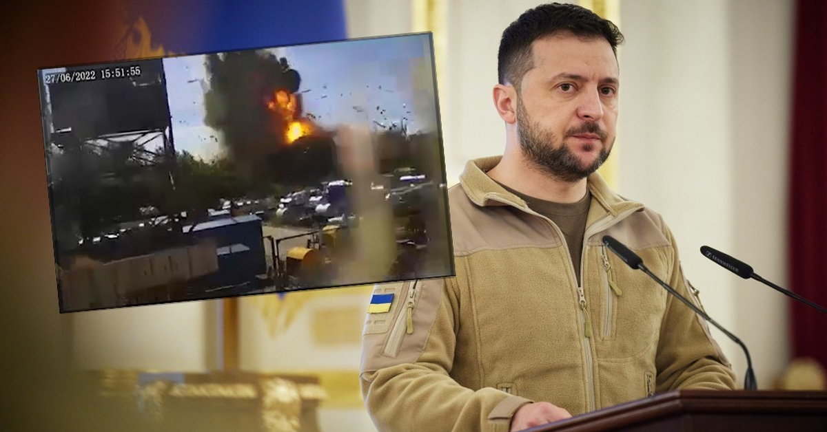 Volodymyr Zelensky showed a new video of an attack on a shopping center.  State terrorism