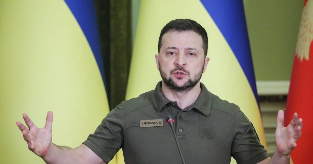 Zelensky assesses the situation in Ukraine.  This is the first assignment.