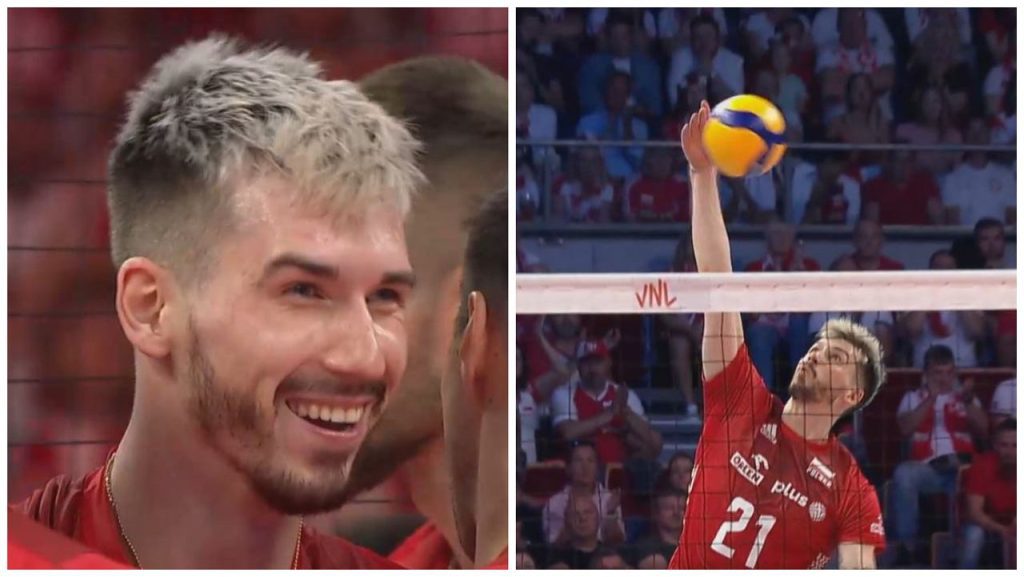 Polish volleyball champion.  Kochanovsky knelt before him.  kick the cock