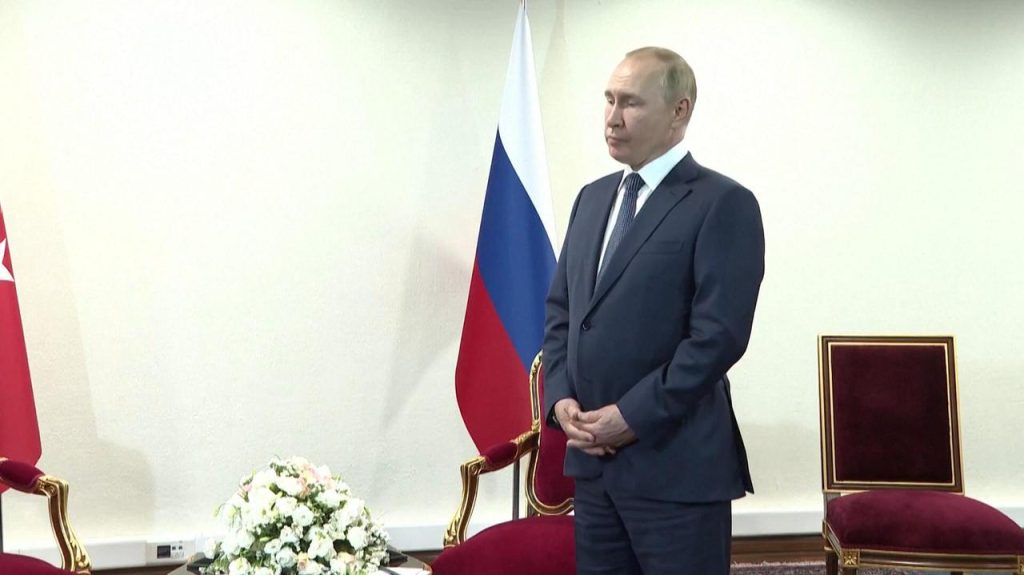 Putin-Erdogan meeting.  Vladimir Putin was waiting for the President of Turkey [Wideo]
